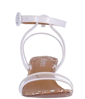 J. Renee Lavinia Clear Vinyl Cork Wedge Dress Sandals