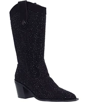 J. Renee Laylani Microsuede Embellished Western Inspired Boots