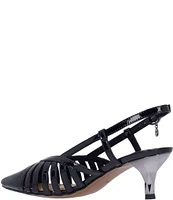 J. Renee Lorel Patent Leather Slingback Pumps