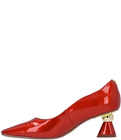 J. Renee Lysandra Patent Ball Kitten Heel Pumps