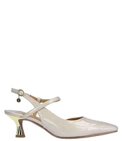 J. Renee Maretta Patent Sling Pumps