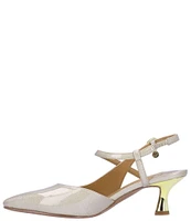 J. Renee Maretta Patent Sling Pumps