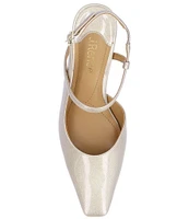 J. Renee Maretta Patent Sling Pumps