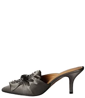 J. Renee Mianna Satin Wrap Bow Detail Jewel Embellished Dress Mules