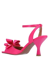 J. Renee Nishia Satin Bow Ankle Strap Dress Sandals