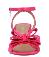 J. Renee Nishia Satin Bow Ankle Strap Dress Sandals