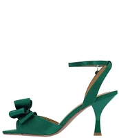 J. Renee Nishia Satin Bow Ankle Strap Dress Sandals