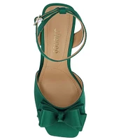 J. Renee Nishia Satin Bow Ankle Strap Dress Sandals