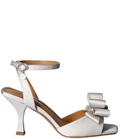 J. Renee Nishia Satin Bow Ankle Strap Dress Sandals