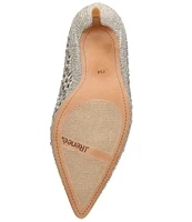 J. Renee Nishita Glitter Fabric Rhinestone Cut Out Shooties