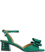 J. Renee Novela Satin Bow Dress Sandals