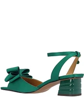 J. Renee Novela Satin Bow Dress Sandals