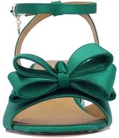 J. Renee Novela Satin Bow Dress Sandals