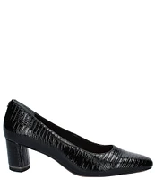 J. Renee Olivienne Lizard Print Pumps