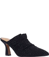 J. Renee Parisa Rhinestone Mesh Dress Mules