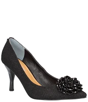 J. Renee Premita Glitter Fabric Ornament Pumps