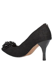 J. Renee Premita Glitter Fabric Ornament Pumps