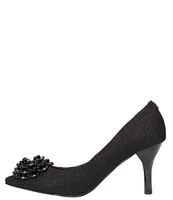 J. Renee Premita Glitter Fabric Ornament Pumps