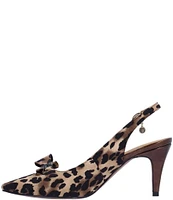 J. Renee Rayne Leopard Print Slingback Pumps