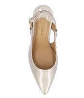 J. Renee Sirmati Patent Slingback Pumps