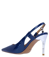 J. Renee Sirmati Patent Slingback Pumps