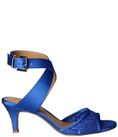 J. Renee Soncino Sequin Mesh Satin Dress Sandals