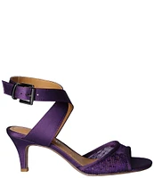 J. Renee Soncino Sequin Mesh Satin Dress Sandals