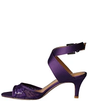 J. Renee Soncino Sequin Mesh Satin Dress Sandals