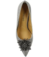 J. Renee Tacitha Glitter Fabric Beaded Ornament Pumps