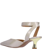 J. Renee Tamsin Patent Ankle Strap Dress Pumps