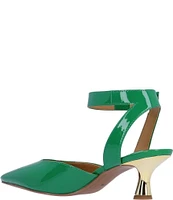 J. Renee Tamsin Patent Ankle Strap Dress Pumps