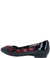 J. Renee Truelove Heart Patent Mesh Heart Flats