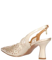 J. Renee Valerian Patent Cut Out Slingback Pumps