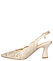 J. Renee Valerian Patent Cut Out Slingback Pumps