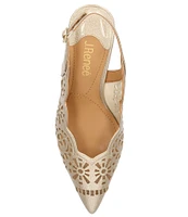 J. Renee Valerian Patent Cut Out Slingback Pumps