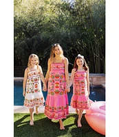 J.Marie Big Girls 7-14 Landon Embroidered Tiered Dress