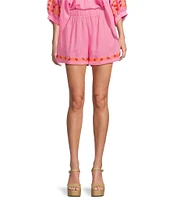 J.Marie High Rise Embroidered Carlie Shorts
