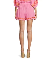 J.Marie High Rise Embroidered Carlie Shorts