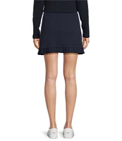 J.McLaughlin Agnes Catalina Cloth Knit A-Line Pleated Hem Pull-On Skort