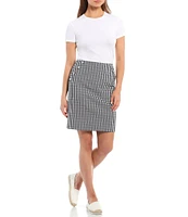 J.McLaughlin Allie Stretch Crew Neck Short Sleeve Tee