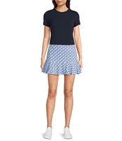 J.McLaughlin Allie Stretch Crew Neck Short Sleeve Tee