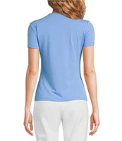 J.McLaughlin Allie Stretch Crew Neck Short Sleeve Tee