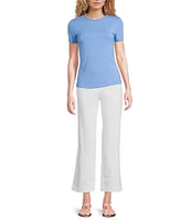 J.McLaughlin Allie Stretch Crew Neck Short Sleeve Tee