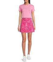 J.McLaughlin Allie Stretch Crew Neck Short Sleeve Tee