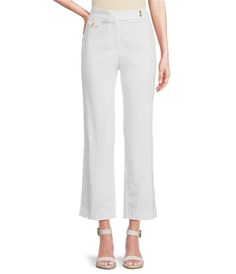 J.McLaughlin Anisa Knit Flat Front Straight Leg Crop Pants