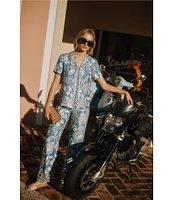 J.McLaughlin Carter Floral Trace Straight Coordinating Pants