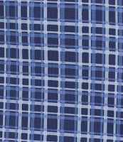 J.McLaughlin Catalyst Catalina Cloth Plaid Print Round Neck 3/4 Sleeve Sheath Dress