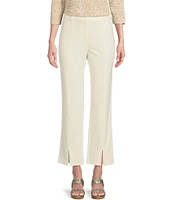 J.McLaughlin Deanne Split Front Hem Knit Straight Leg Cropped Pants