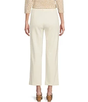 J.McLaughlin Deanne Split Front Hem Knit Straight Leg Cropped Pants