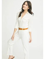 J.McLaughlin Deanne Split Front Hem Knit Straight Leg Cropped Pants